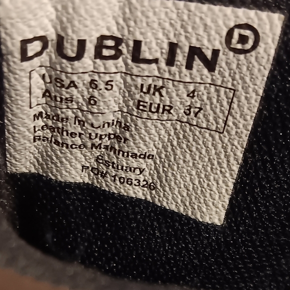 Dublin Estuary Western Cozy Cabin Brown Two Tone Leather Riding Boots Size 6.5 - Picture 10 of 10